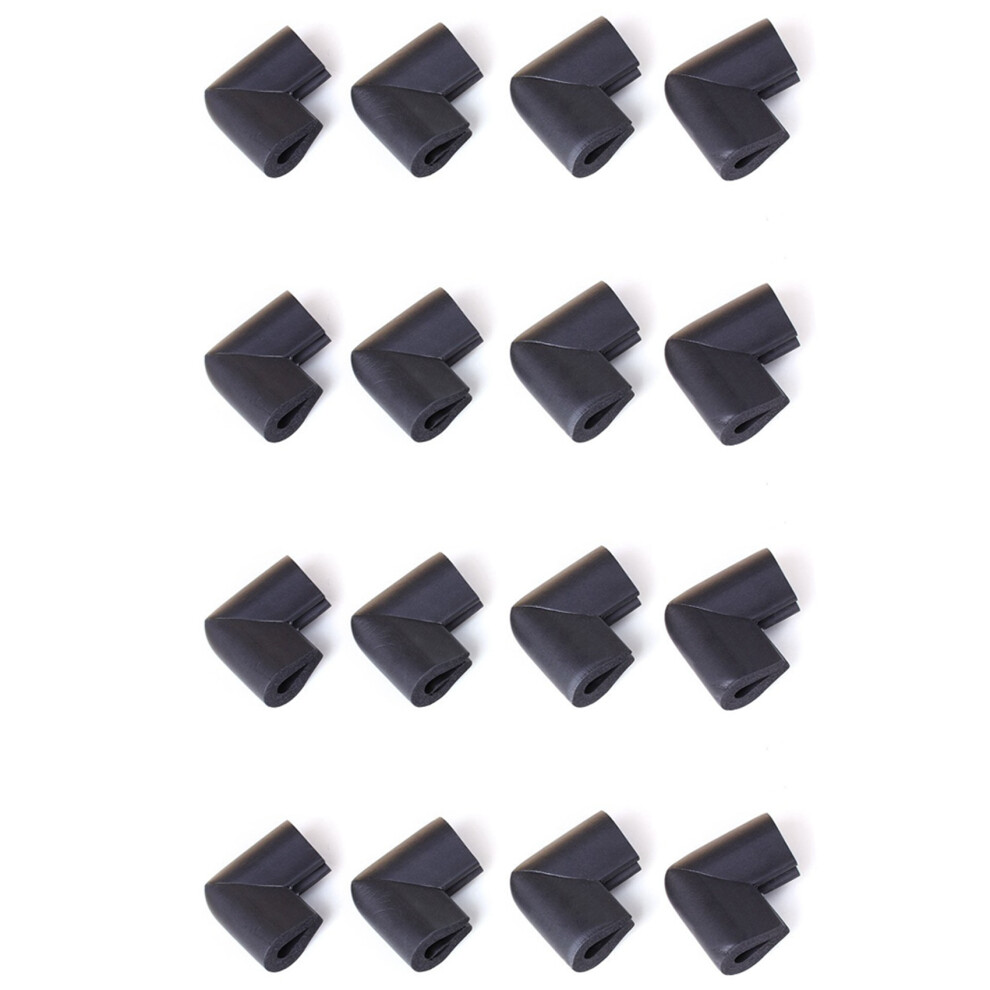 16Pcs Bumper Corner Protectors By Table Baby Safety Black 4712623371448