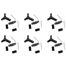 6X Support de Barre D'Extension de Moto Support de Poignée de Fourche de Projecteur Hors Route de Moto Support de Lampe Fixe