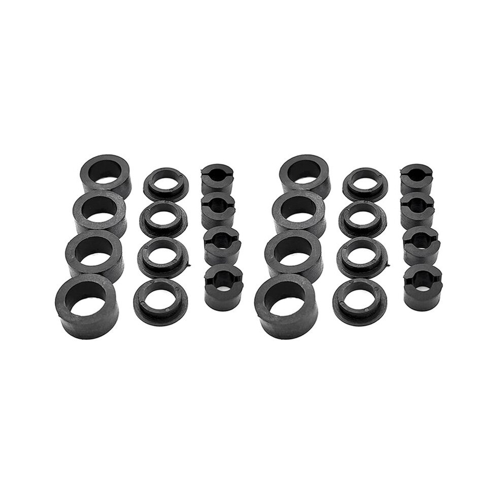 2X Support Bushings Bushings For Tj Lj 1998-2006 Direct Replacement Bushing Black 4712412611021