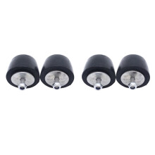4Pcs Black Rubber Bumper Cushion Hood Bump Stop Replacement for YJ JK 1987-2018