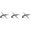 3X for  Trailblazer Envoy  Rainier Windshield Wiper Arm Blade Set 1