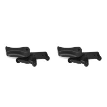 2X Schwarzer LHD Hood Release Grip Griff und Halterung für  E65 745I 750I 760I Alpina E66 745Li 750Li 51237023992