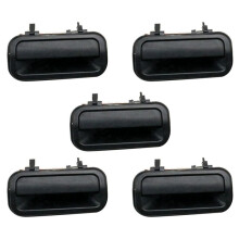 5X IZ1521106 Car Black Exterior Rear Right Door Handles Replacement for Rodeo Pickup 1998 1999 2000 2001 2002 2003