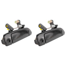 2X Right Front Exterior Outside Door Handles Black RH New for 2001-2005 Sedan