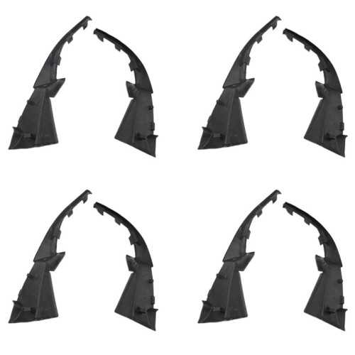 8Pcs Front Windshield Wiper Cowl Trim Water Deflector Plate Neck Trim Panel for  Kicks 2016-2020