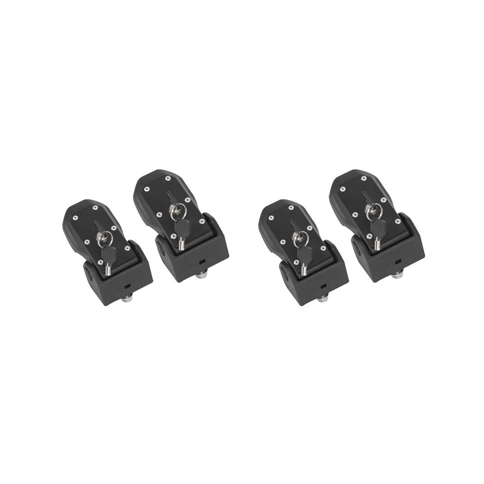 4X Engine Hood Lock Catches Kits For Jk 07-17 Jl Unlimited 18-Later Gladiator Jt 20-Later Metal 6134130614258
