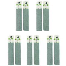 5 Paire de Coton Porte Poignee Couvre Refrigerateur Poignee de Porte Couverture Pratique Double Porte Refrigerateur Gants Protecteur Maison Cuisine