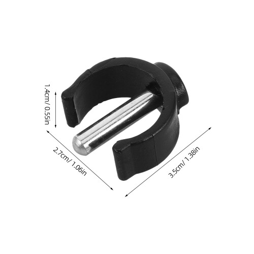 8Pcs Durable Plastic C-Shaped Clips for Toilet Frame & Walking Aid Fix 1