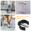 8Pcs Durable Plastic C-Shaped Clips for Toilet Frame & Walking Aid Fix 6