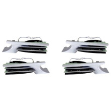 2 Paar Auto Voorbumper Trekhaak Cover Cap Sleepgat Deksel Trailer Trim Cap voor C Klasse W202 1998-2001