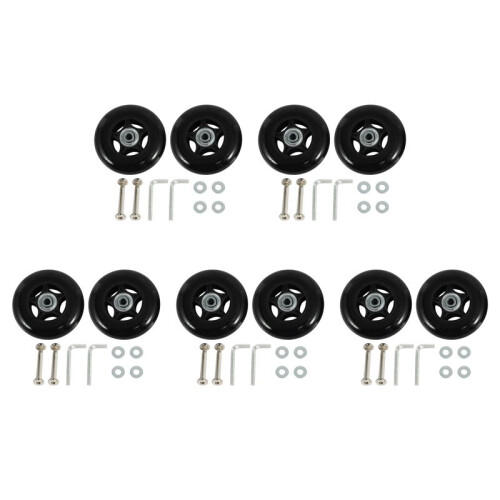10 Set Luggage Suitcase Replacement Wheels OD 80mm