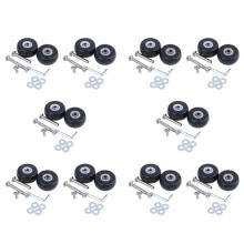 20 Sets of Luggage Suitcase Replacement Wheels Axles Deluxe Repair Tool OD 40mm