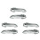 3X Car Front Door Outer Handle Chrome Left&Right for  Hiace Van 2005-2018 Commtuer Quantum 2