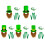 Patrick's Day-Zubehör, grüner Hut und Bart mit Gürtel und-Typ C 2