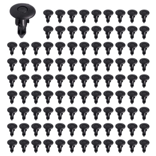 7mm Hole Plastic Rivets Fastener Auto Car  Bumper Push Clips 600 Pcs