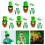 Patrick's Day-Zubehör, grüner Hut und Bart mit Gürtel und-Typ C 3