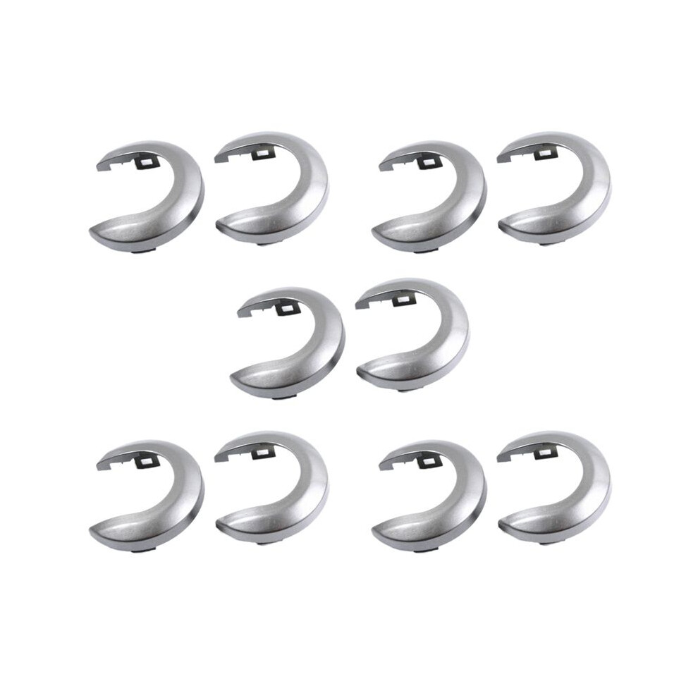 10Pcs Car Interior Door Handle Cover Handle Escutcheon For Tiida 2005-2010 1.6 Livina Nv200 Geniss Silver/Gray 6132286748124