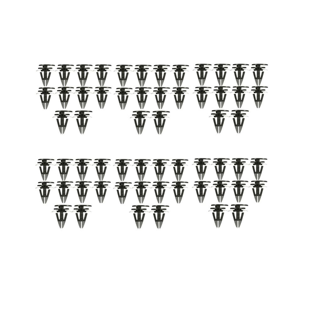 60Pcs Sill Trim Side Skirts Bumper Fastener Clip For Cooper Black 4711755310615
