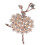 Ballett Engel Maedchen kubisches Strass Dekoration Brosche fuer Pullover Mantel 1