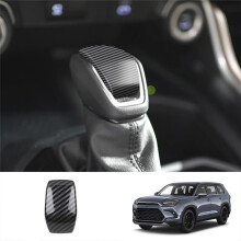 Car Shift Knob Trim Sticker Gear Cover Carbon Fiber Trim for Grand Highlander 2024