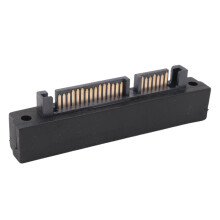 1 PièCes SFF-8482 SAS Femelle Vers  Mâle 15 Broches TêTe CourbéE Adaptateur D'Angle de 90 DegréS Convertisseur pour Câble de Carte MèRe