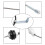 Car Modification Quadrant Clutch Cable Kit for  Mustang 1996-2004 Firewall Adjuster Kit 8