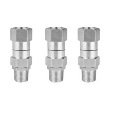 3X Pressure Washer Swivel, 3/8 Inch NPT Male Thread Fitting, 4500 PSI, for Pressure Washer (Stainless Steel)