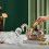 Modern Glass Cygne Shape Bowl Decorative Biscuits Storage-Amber 3
