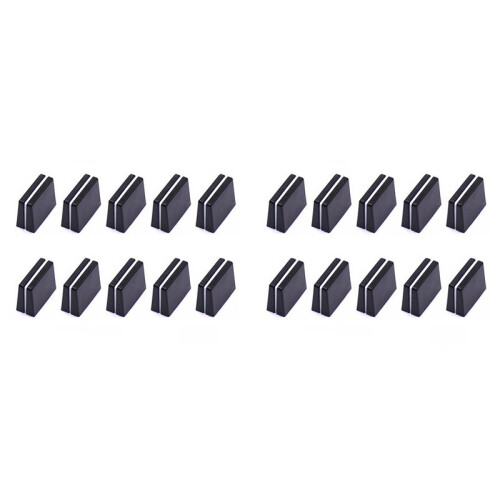 20pcs Fader Caps Mixer Fader Slider Knobs Replacement Buttons Caps for Mixer Console Accessories