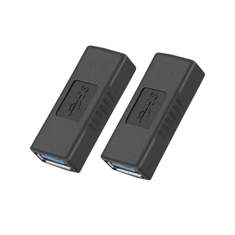 2Pcs Usb 3.0 Type A Female To Female Adapter Coupler Gender Changer Connector 6032157630742