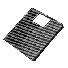 Car Carbon Fiber Rear Storage Box Frame Anti-Kick Panel Cover Trim for  Alphard 40 Series 2023+