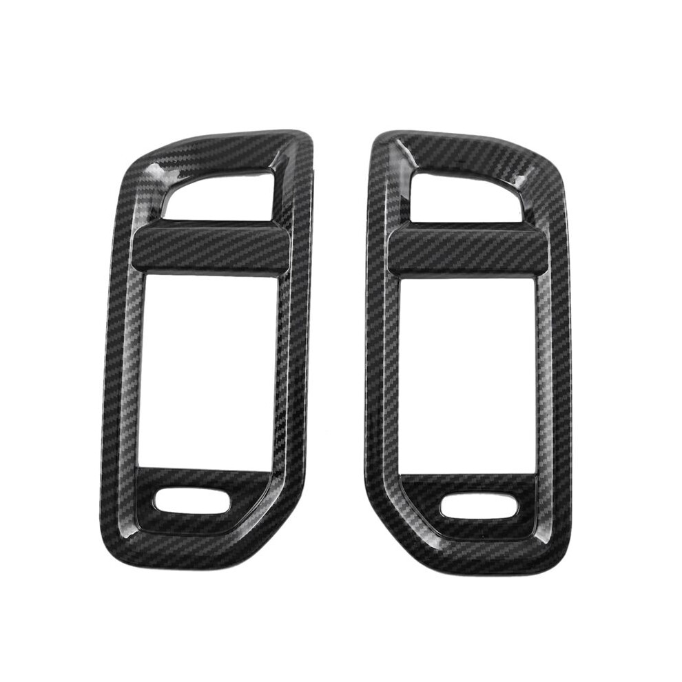 1Pair Dashboard Front Side Air Vent Trim Cover For Ram 1500 T-Rex 2023- Car Interior Air Outlet Frame Stickers 6033556474777