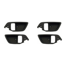 2X Främre Dörr Invändigt Handtag Spärrskydd LH+RH Set för Tiburon Coupe 2003-2008 826112C000 826212C000,Svart