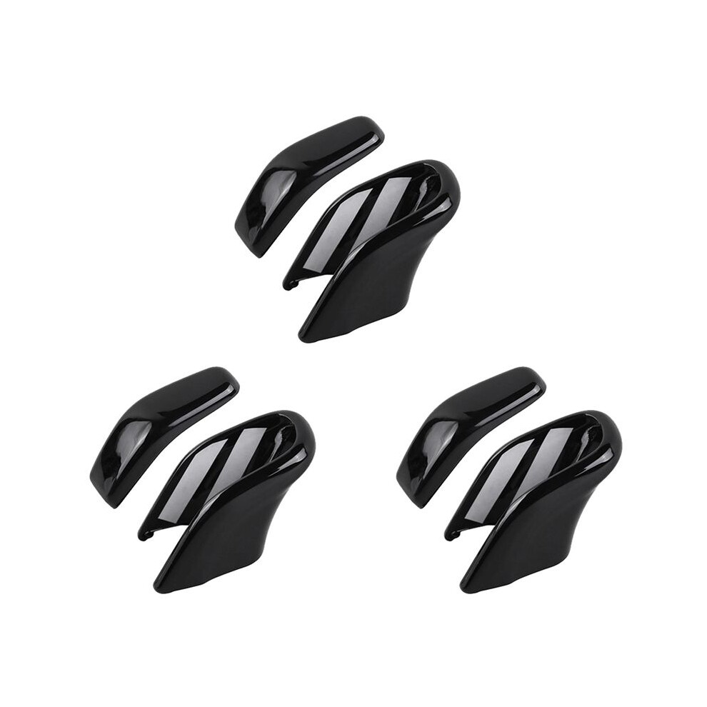 6X For Alphard/Vellfire 40 Series 2023+ Car Gear Shift Knob Cover Trim Decorative Sticker Gloss Black 6134220623177