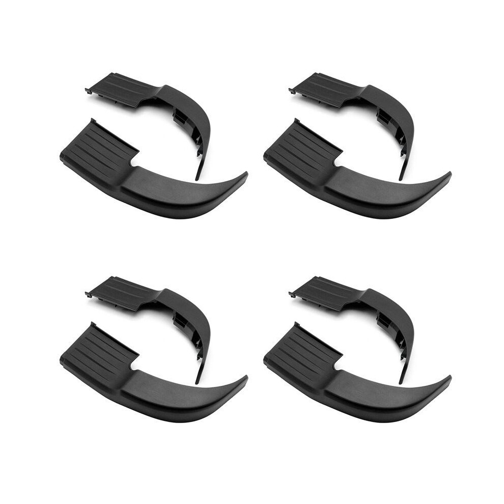 4Set Rear Bumper Step Plate For Hilux Sr5 Revo Rocco Pickup 4X2 4X4 2016-2024 Rear Bumper Corner Black 4711422137149