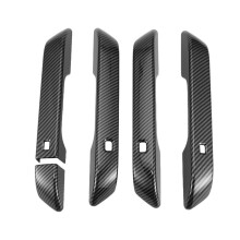 For Carnival KA4 2020 2021 2022 Car Carbon Fiber Door Handle Cover Trim Frame Decor Sticker Accessories,with Keyhole