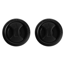 2X Car Tailgate Tool Box Cover Plate Buckle Knob Trunk Door Panel Button 64870-60011 for Land LC200 Black