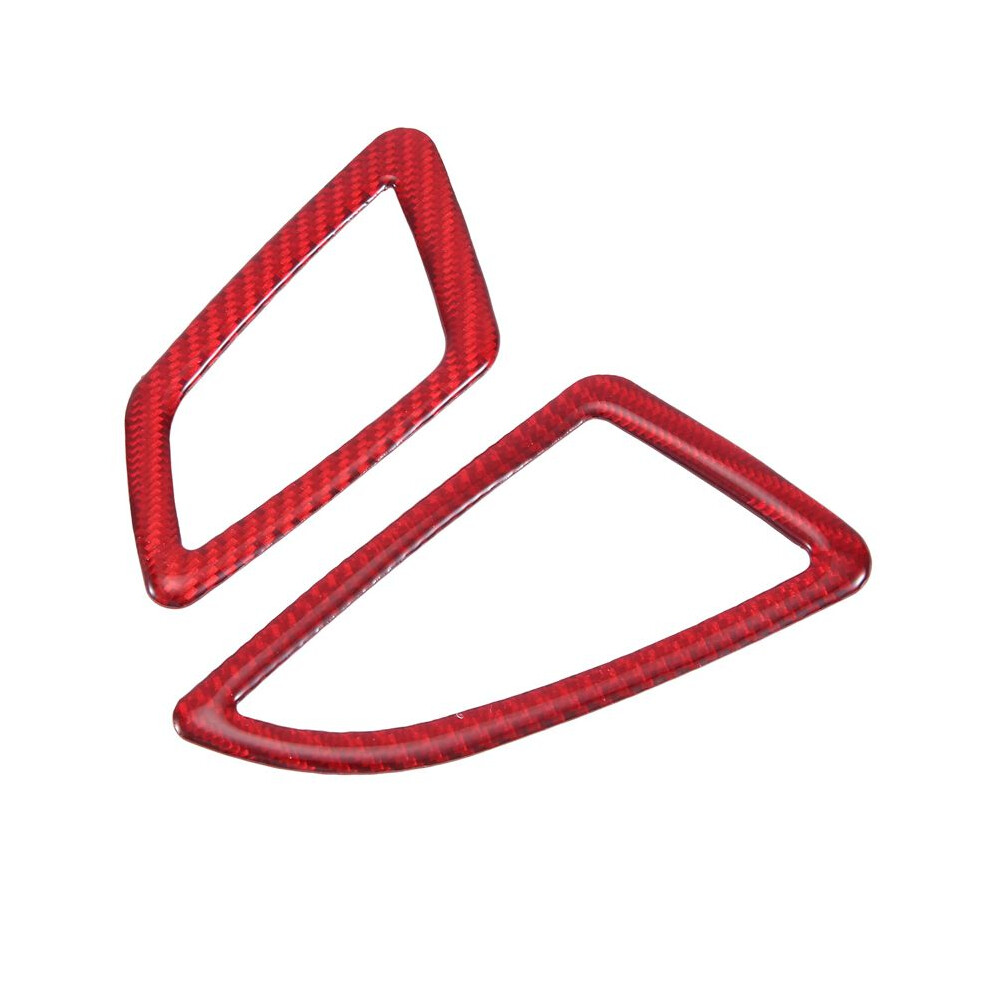 Abs Carbon Fiber Side Dashboard Air Vent Cover Trim Decor Sticker For 10Th Gen 2016 2017 2018 2019(Rhd) Red 6031818134834