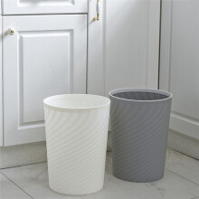 Small Trash Can, 3Pcs Bathroom Trash Can, Slim Round Waste Basket, for Kitchen, Dorm, Bedroom, Office, Living Room-Black