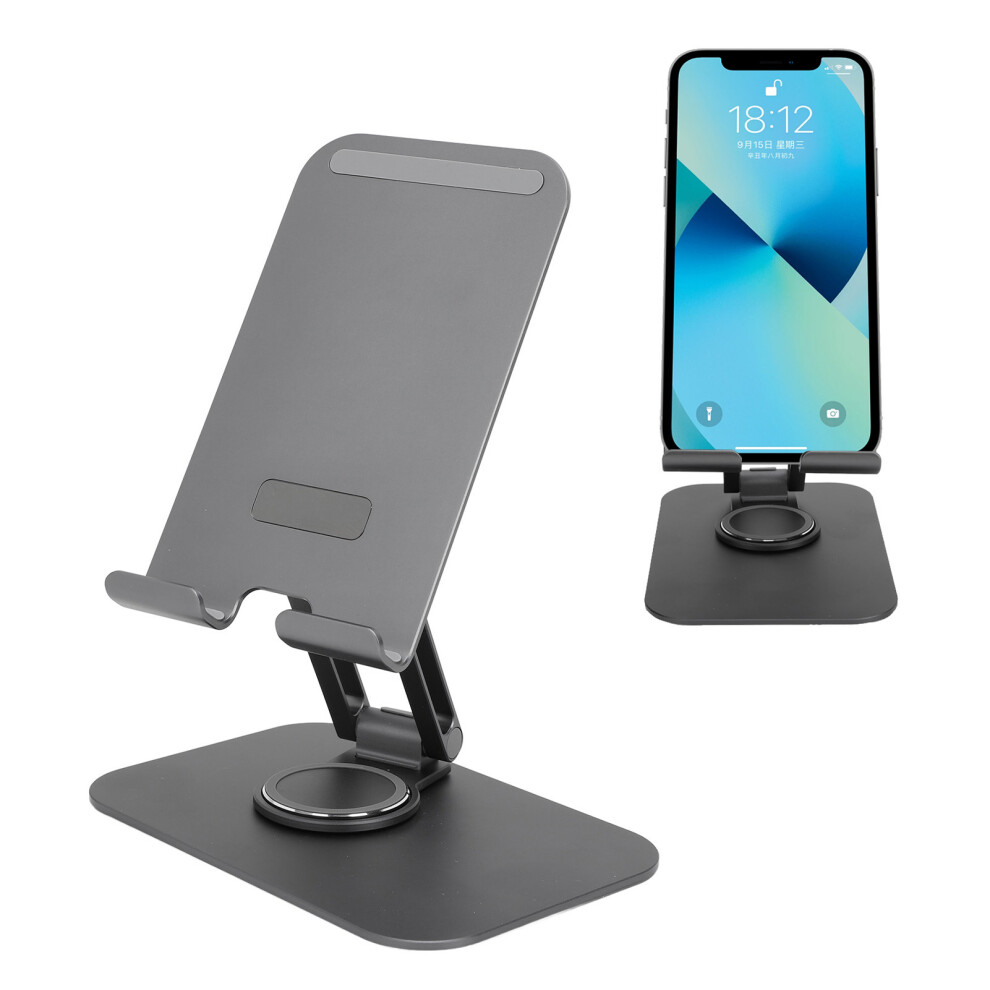 Aluminum Alloy Desktop Phone Holder 360 Rotation, Foldable Space Saver 7901385397323