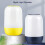 Night Light Bluetooth Speaker 7 Color Navy Blue Wireless 1500mAh 5
