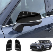 Seitenspiegelabdeckung Fürs Auto, Türspiegelschale, Zieraufkleber für Grand Highlander 2024, Glänzend Schwarz