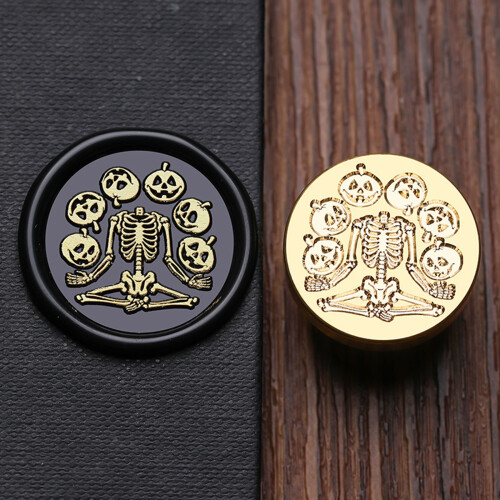 Wax Seal Stamp Brass Head Halloween Series-Moonlight Phantom 2