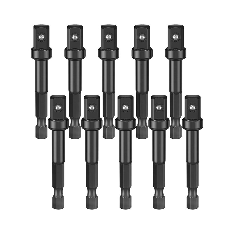 3/8 Impact Adapter, 10 Pack 3/8 Socket Adapter 1/4 Inch To 3/8 Socket Adapter Kit For Impact Driver, Automotive Diy 6033283163906