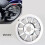 Chrome Outer Rear Pulley Cover Insert for  Softail Fat Boy Lo FLSTN FXSTC 9