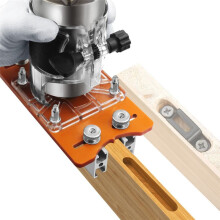 2 in 1 Invisible Fastener Slotting Bracket, Woodworking Router Base,Trimmer Base, Grooving for Cabinet Wardrobe