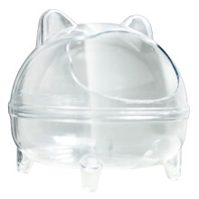 Transparent Hamster Sand Bath Sturdily Transparent Sand Bath-L