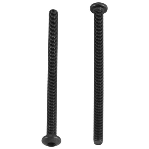 M3 x 45mm Alloy Steel Hex Socket Button  Screws Black 20 Pcs 1
