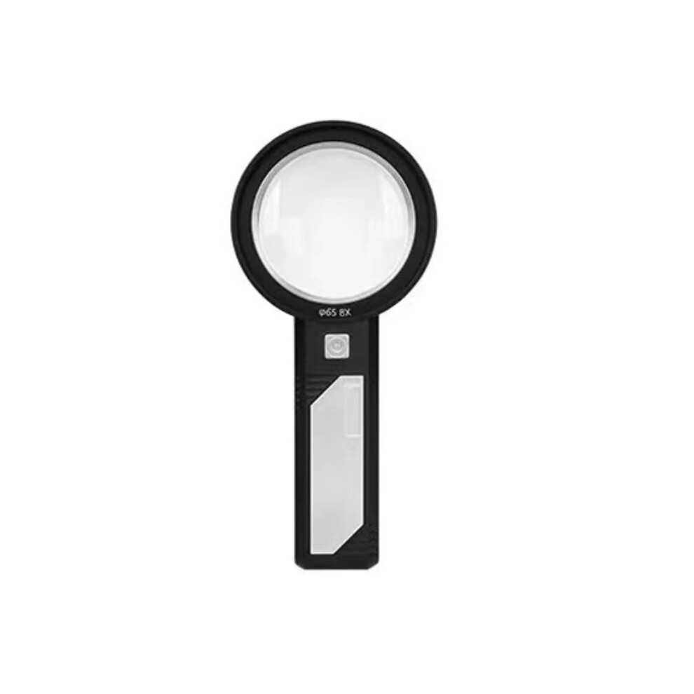 Inf Light/Black 5X Folded Magnifying Glass With Led For Reading, Inspection, Jewelry