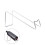 6Pieces Simple Iron Stand Single Storage Solution Iron-silver 1